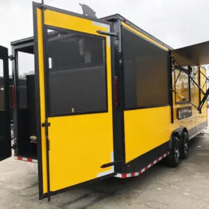2024 Southern Dimensions 26' Yellow with Black Trim Concession Food Trailer (SDG-235)